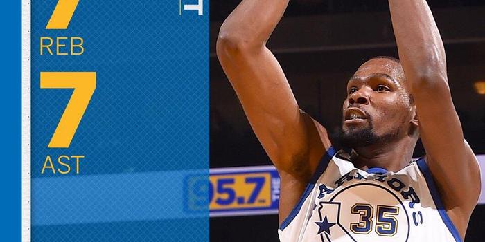  杜兰特复出砍42分统治攻防  